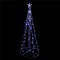 Northlight 32912683 5 ft. LED Lighted Twinkling Show Cone Christmas Tree Outdoor Decoration, Blue &#x26; White